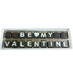 Be My Valentine Message 18pcs Handmade Chocolate