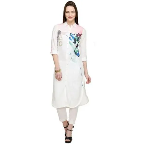 Exotic White Kurti by 'W'