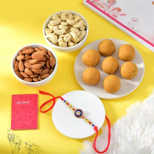 Sweet Rakhi & Gourmet Celebration Set
