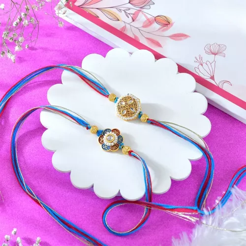 Bead & Stone Rakhi Gift Set