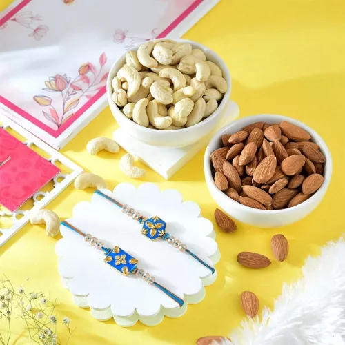 Traditional Rakhi & Dried Fruits Set
