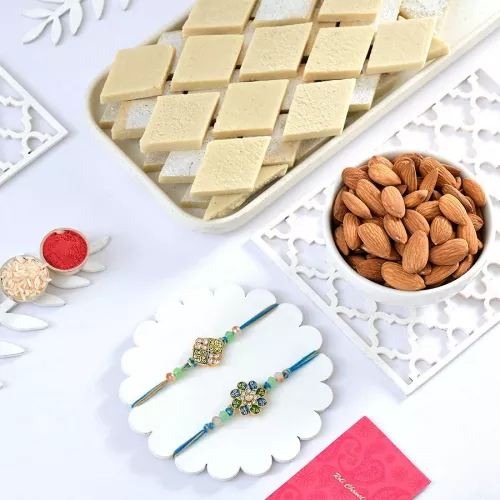 Sibling Love: Rakhi, Sweets and Dryfruits
