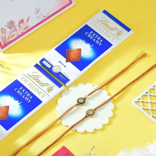 Rakhis & Chocolates Gift Bundle