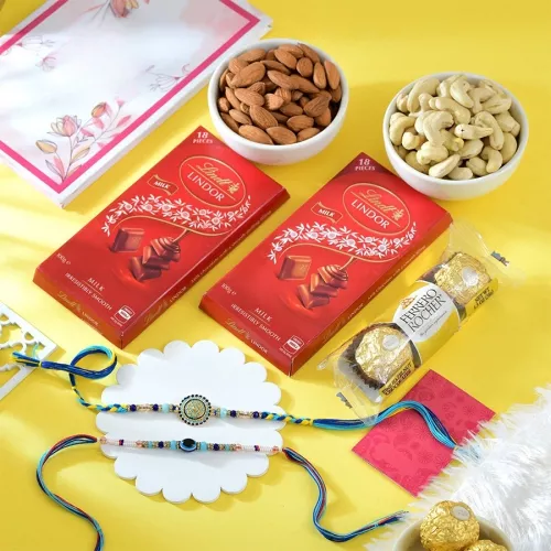 Traditional Rakhis & Gourmet Delights Hamper