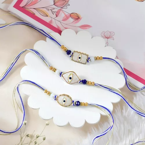 Exquisite Evil Eye Rakhi Set