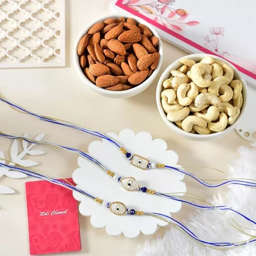 Charming Evil Eye Rakhi Gift Bundle