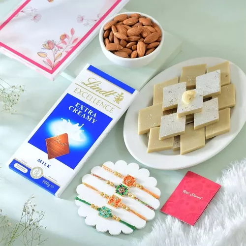 Traditional Rakhis with Delicious Treats