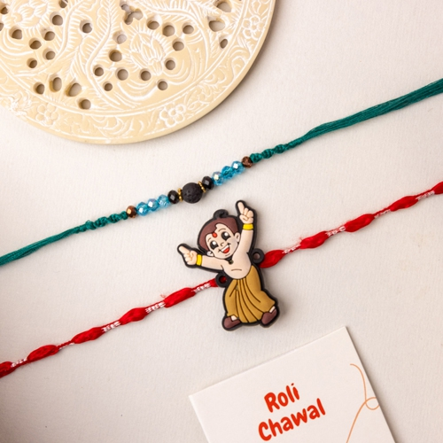Gorgeous Rakhi for Bhaiya with Cute Kids Rakhi