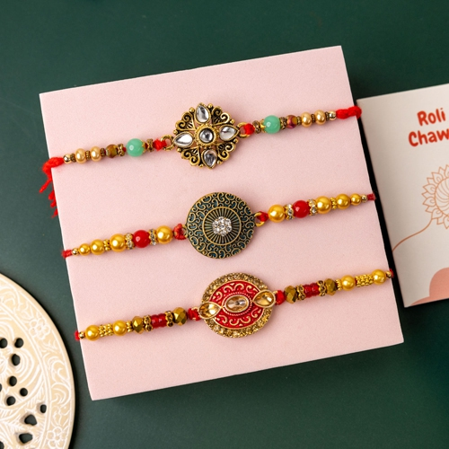 Forever Bonding with 3 Rakhi Sets