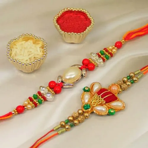 Peral 2 Rakhi Set