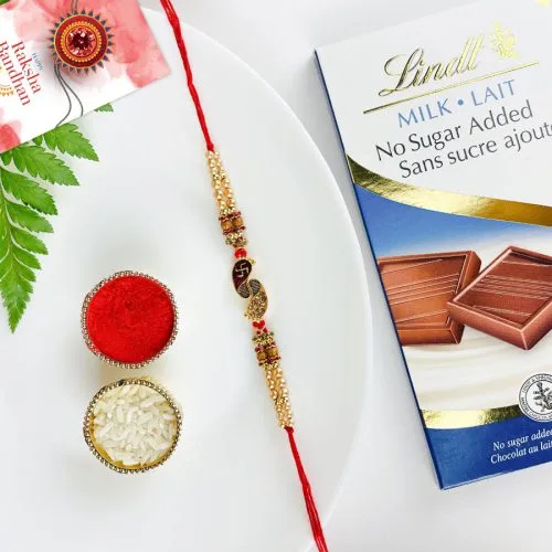 Sweet Wishes with Swastik Rakhi & Lindtt Chocolate