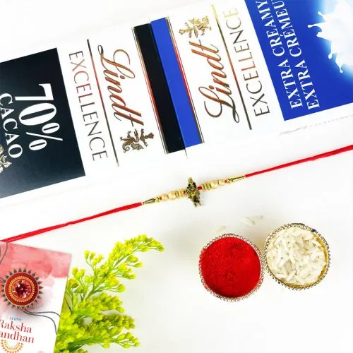 Krishna Rakhi with Indulgent Lindtt Chocolates