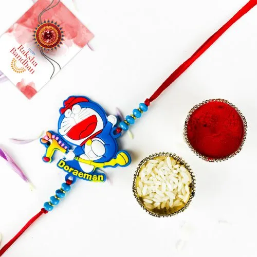 Cute Kids Doraemon Rakhi Gift