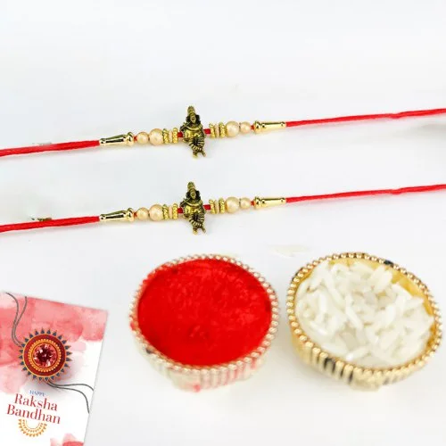 Charming Krishna Rakhi Combo