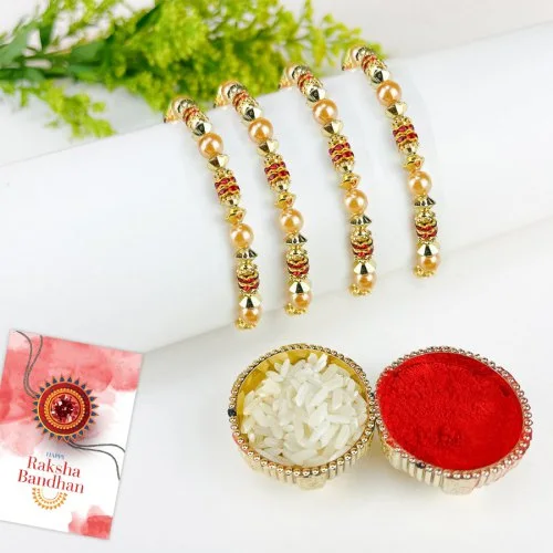 Classic Pearl Rakhi Celebration Bundle