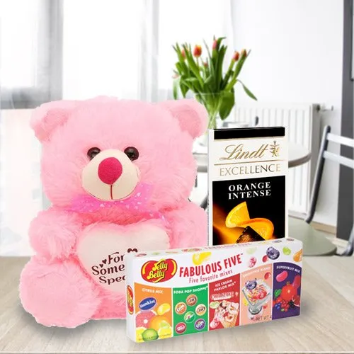 Deliver Chocolate Hamper with Teddy