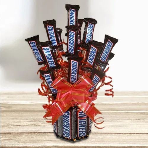 Shop for Bouquet of Snickers Chocolate