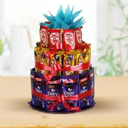 Marvellous 3 tier Arrangement of Assorted Chocolates