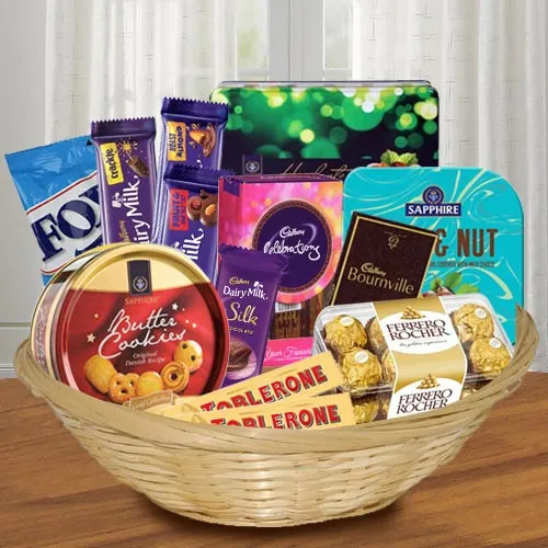 Send Assorted Chocolates Basket Hamper