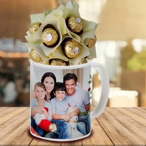 Deliver Personalized Coffee Mug with Ferrero Rocher