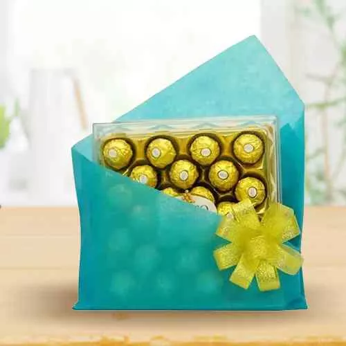 Ferrero Rocher Fiesta in Blue Tissue Wrap Wonder Box