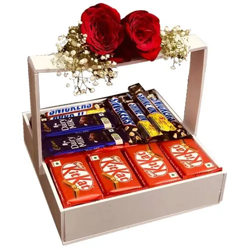 Stunning Gift Basket of Assorted Chocolates