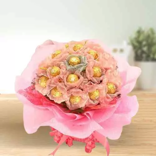 Gift of Ferrero Rocher Chocolates Bouquet