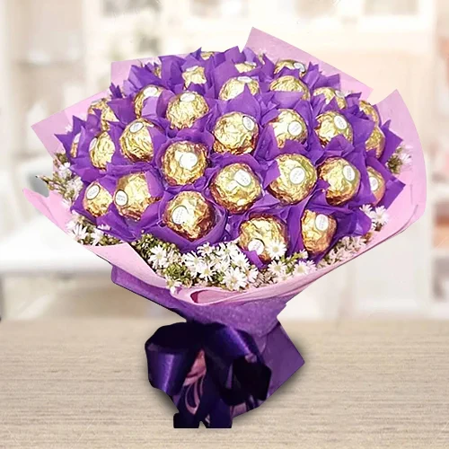 Bouquet of 24 Pcs. Ferrero Roacher Chocolates