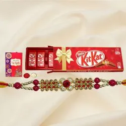 Kitkat Chocolate Box (6 bar) with Rakhi