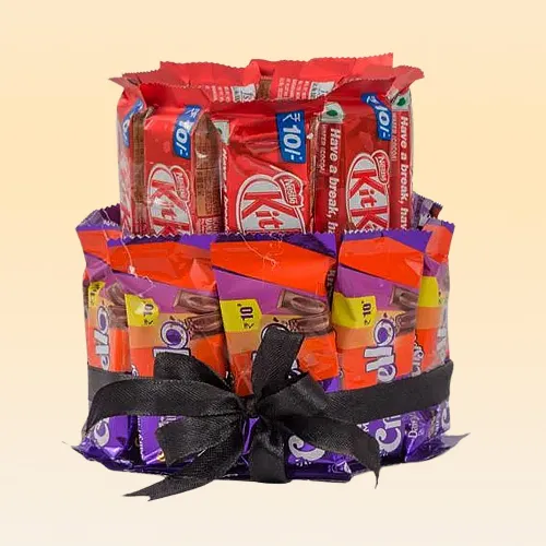 Deliver Kitkat  N  Crispello Tower Arrangement