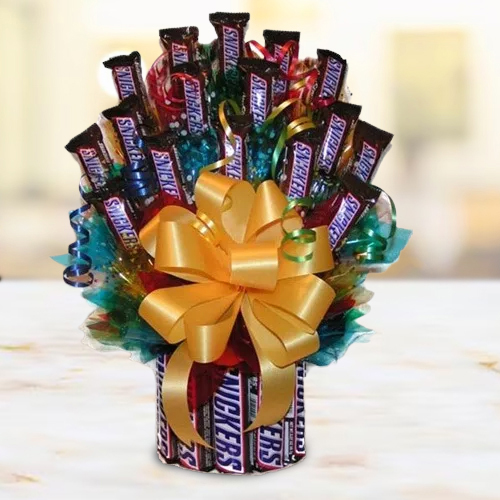 Send Tower Arrangement of Snickers