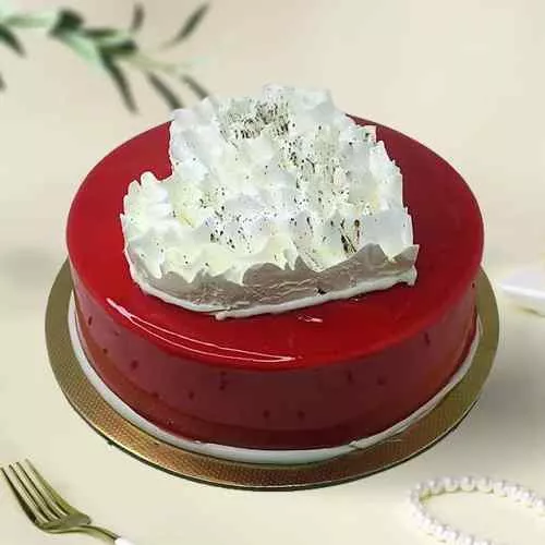 Tempting Red Velvet Fondant Cake