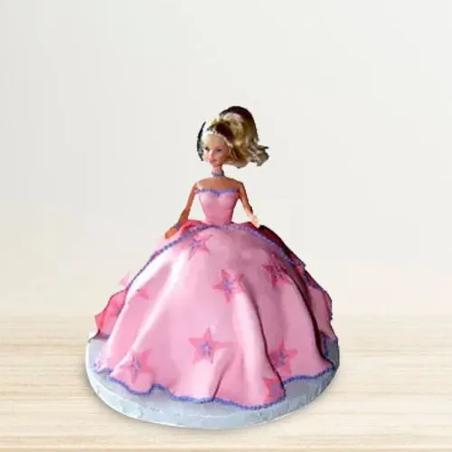 Pretty Barbie Theme Cake for Little Princess