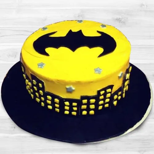 Send Butter Scotch Cake with Batman Logo