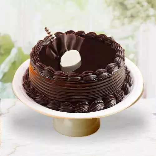 Dark Chocolate Truffle Cake