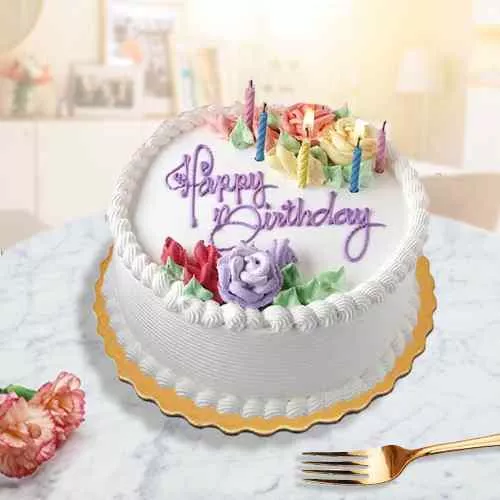Classic Vanilla Cake for Birthday