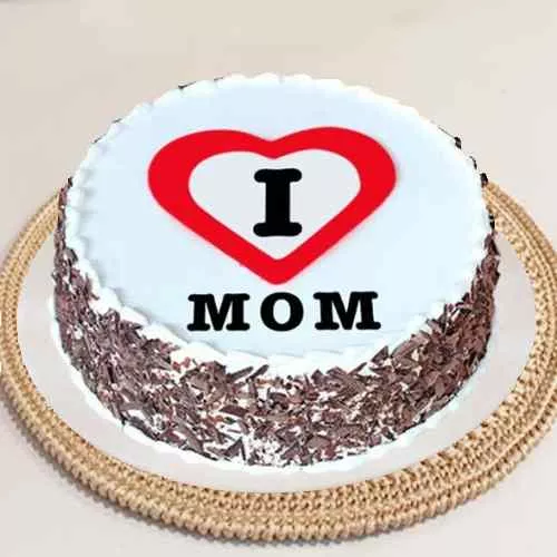 Exclusive I Love Mom Black Forest Cake