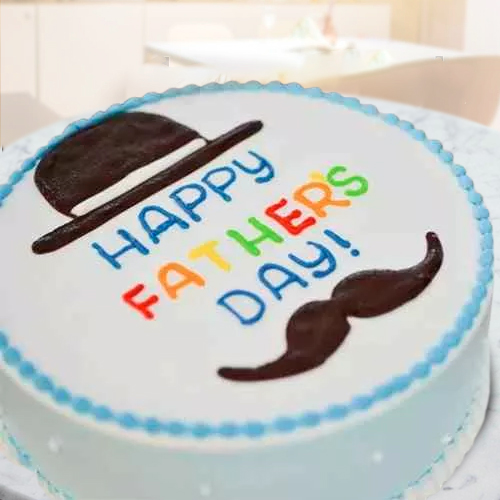 Classic Fathers Day Wishing Cake