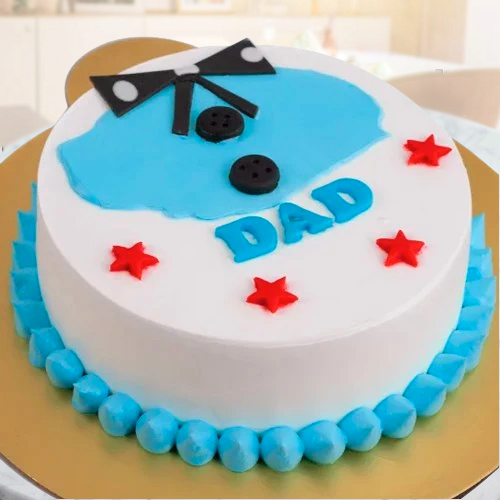 Delectable Dads Bow Theme Cake