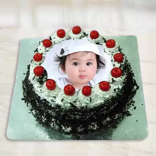 Delectable Black Forest Photo Cake