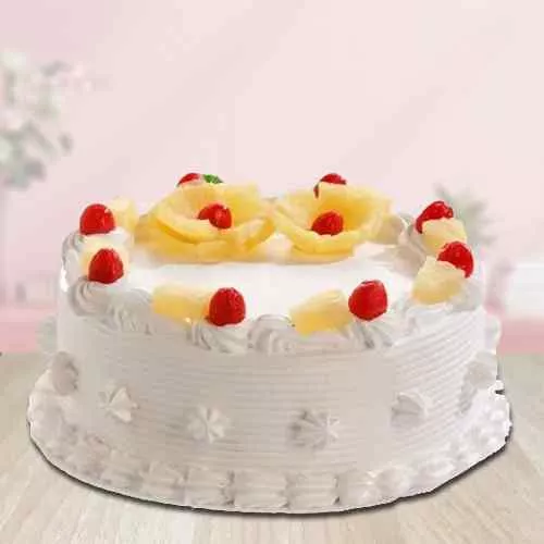 Yummy Eggless Pineapple Cake