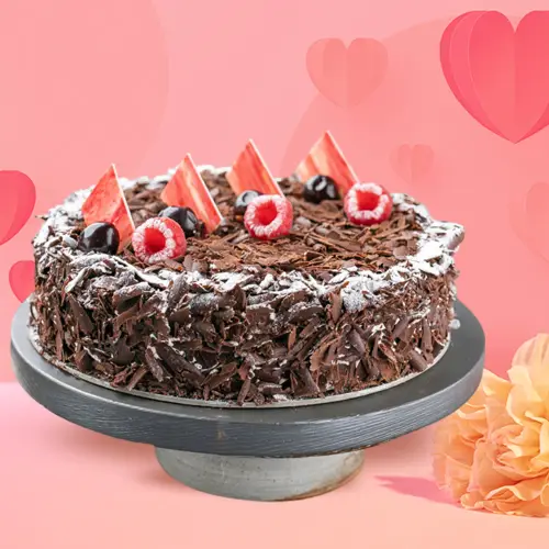 Heart Shape Black Forest Cake