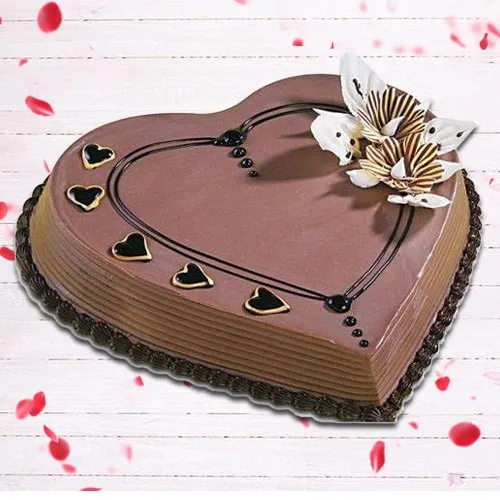 Yummy Coffee Cake in Heart Shape