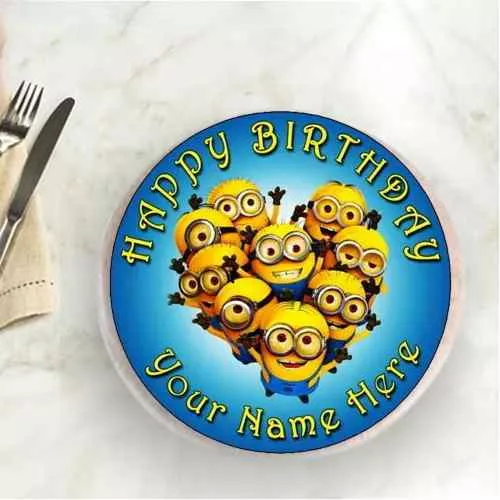 Gift Kids Minions Cake for Birthday