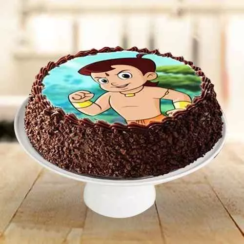 Delectable Chota Bheem Photo Cake for Kids