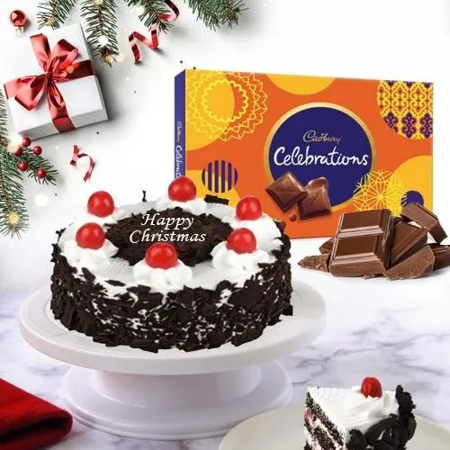Special Merry_Xmas Combo of Black Forest Cake N Chocolates
