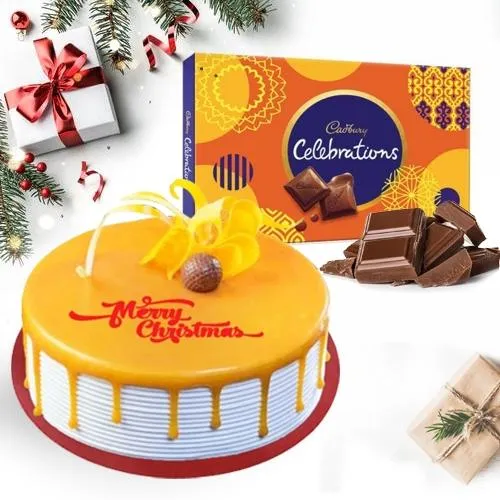 Lip-Smacking Butterscotch Cake N Cadbury Celebrations Pack