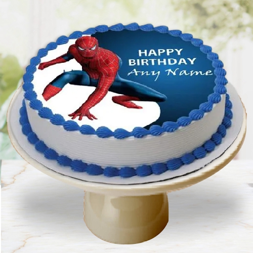 Send Spiderman Photo Cake Online