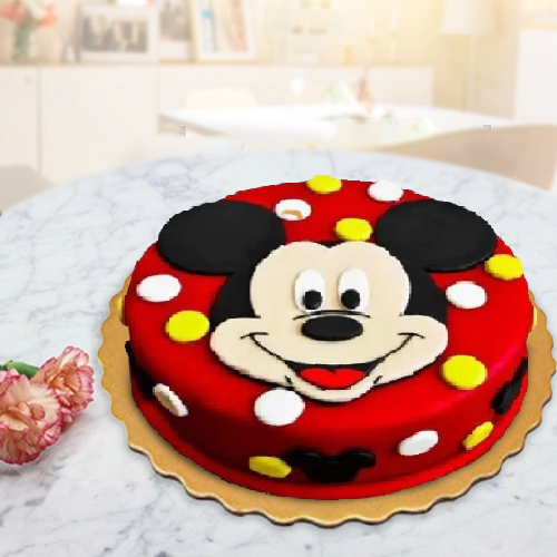 Kids Special Mickey Mouse Fondant Cake