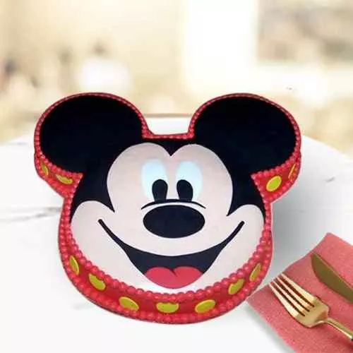 Mickey Mouse Shaped Cake for Children